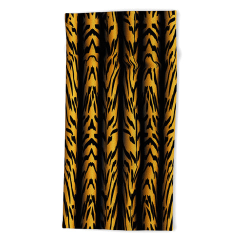 Patricia Brown Tiger Stripe Beach Towel