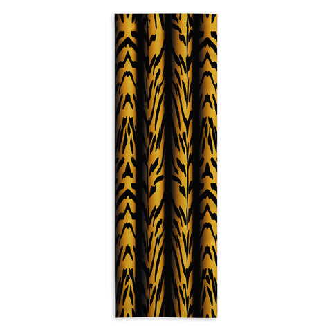 Patricia Brown Tiger Stripe Yoga Towel
