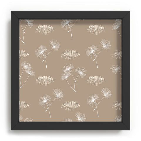 Patricia Dandilion Grass Tuft Neutral Recessed Framing Square