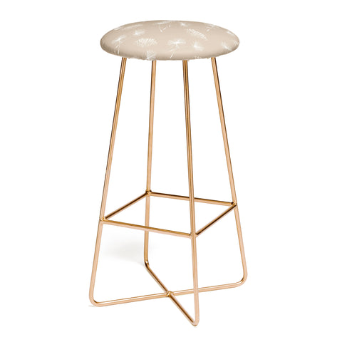 Patricia Dandilion Grass Tuft Neutral Bar Stool