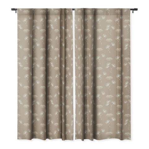 Patricia Dandilion Grass Tuft Neutral Blackout Window Curtain