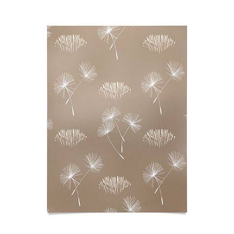 Patricia Dandilion Grass Tuft Neutral Poster