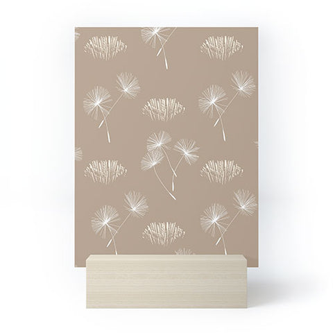 Patricia Dandilion Grass Tuft Neutral Mini Art Print