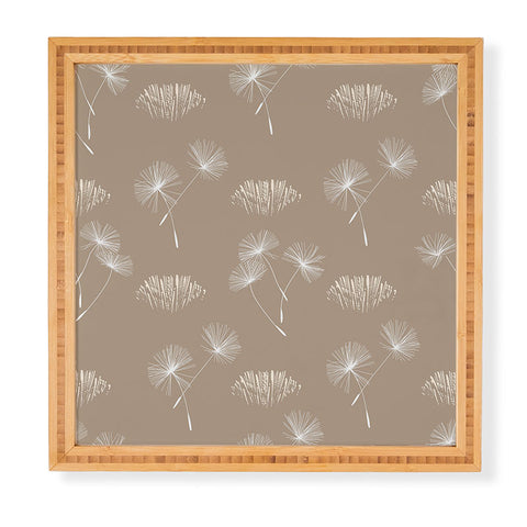 Patricia Dandilion Grass Tuft Neutral Framed Wall Art