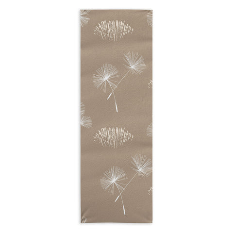 Patricia Dandilion Grass Tuft Neutral Yoga Towel