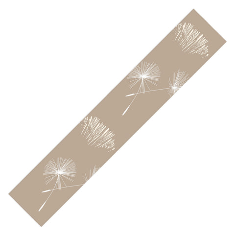 Patricia Dandilion Grass Tuft Neutral Table Runner