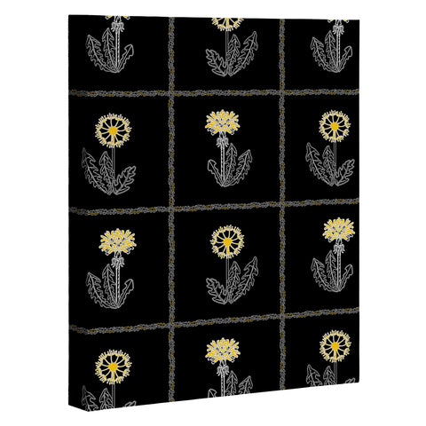 Patricia Dandilion Patchwork Art Canvas