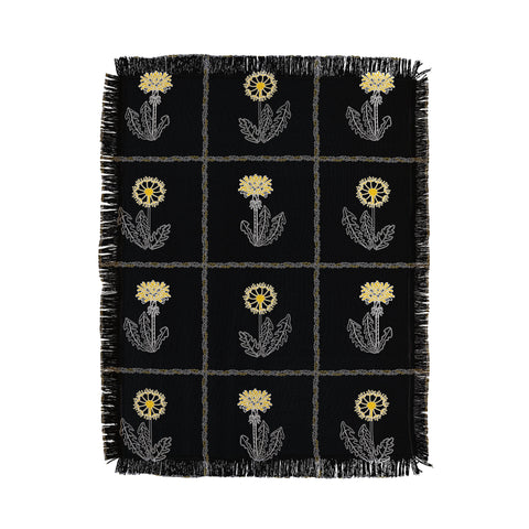 Patricia Dandilion Patchwork Throw Blanket