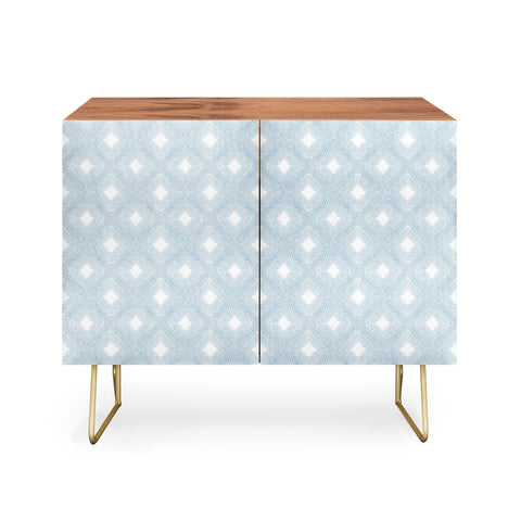 Patricia Diamond Velvet Mesh Blue Credenza