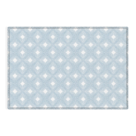 Patricia Diamond Velvet Mesh Blue Outdoor Rug