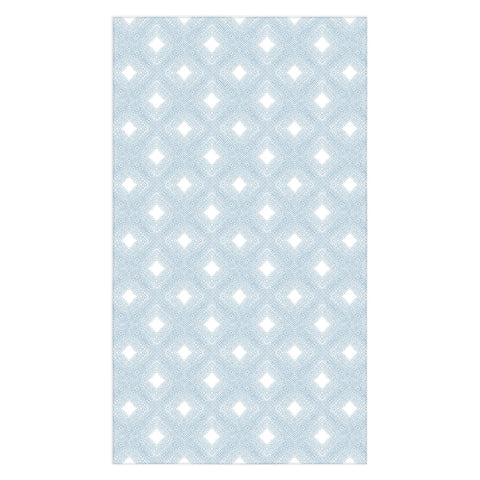 Patricia Diamond Velvet Mesh Blue Tablecloth