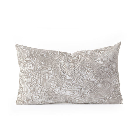 Patricia Ivory Cream Silk Moire Oblong Throw Pillow