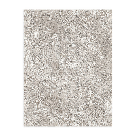 Patricia Ivory Cream Silk Moire Puzzle
