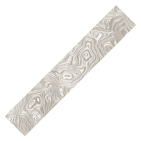 Patricia Ivory Cream Silk Moire Table Runner