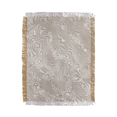 Patricia Ivory Cream Silk Moire Throw Blanket