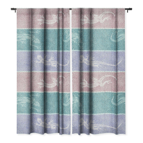 Patricia Pastel Gecko Velvet Stripes Blackout Non Repeat