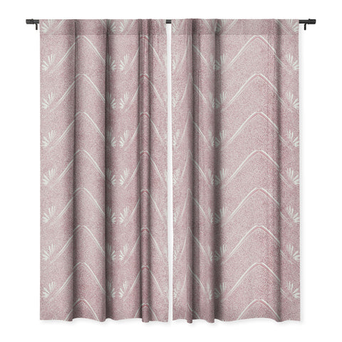 Patricia Pink Petal Velvet Chevron Blackout Non Repeat