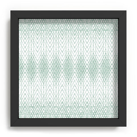 Patricia Velvet Abstract Snakeskin Mint Recessed Framing Square