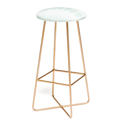 Patricia Velvet Abstract Snakeskin Mint Bar Stool