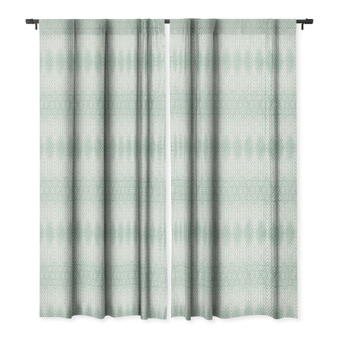Patricia Velvet Abstract Snakeskin Mint Blackout Window Curtain