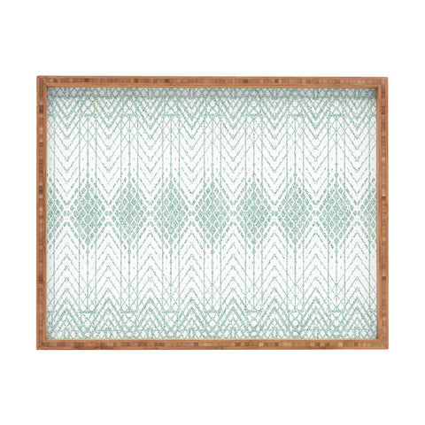 Patricia Velvet Abstract Snakeskin Mint Rectangular Tray