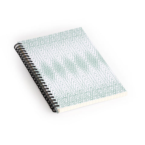 Patricia Velvet Abstract Snakeskin Mint Spiral Notebook