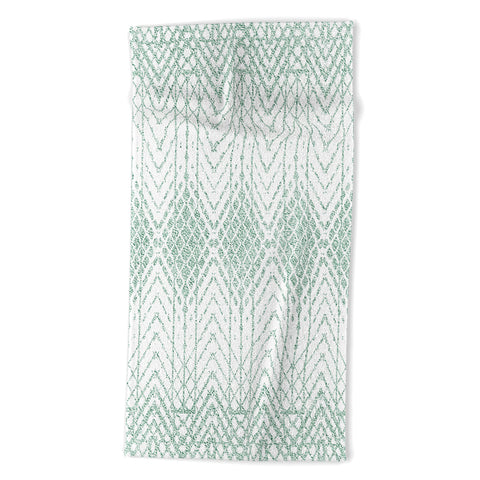 Patricia Velvet Abstract Snakeskin Mint Beach Towel