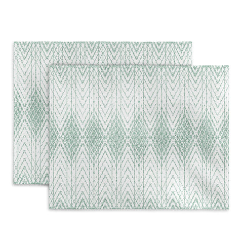 Patricia Velvet Abstract Snakeskin Mint Placemat