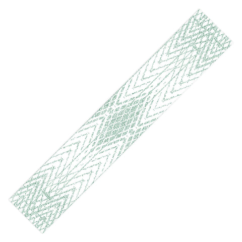 Patricia Velvet Abstract Snakeskin Mint Table Runner