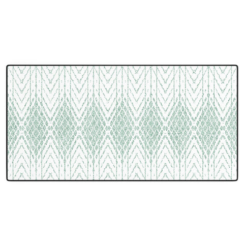 Patricia Velvet Abstract Snakeskin Mint Desk Mat