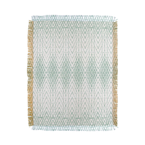 Patricia Velvet Abstract Snakeskin Mint Throw Blanket