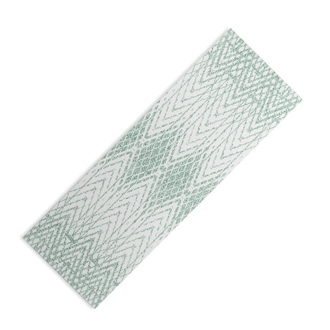 Patricia Velvet Abstract Snakeskin Mint Yoga Mat