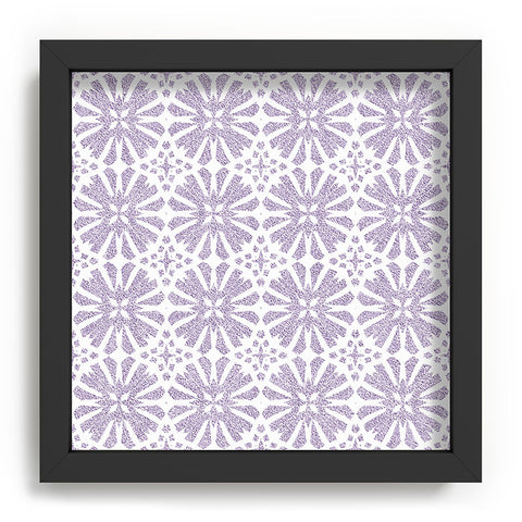 Patricia Velvet Circle Mandala Lilac Recessed Framing Square
