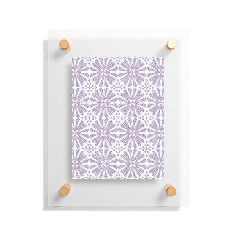 Patricia Velvet Circle Mandala Lilac Floating Acrylic Print