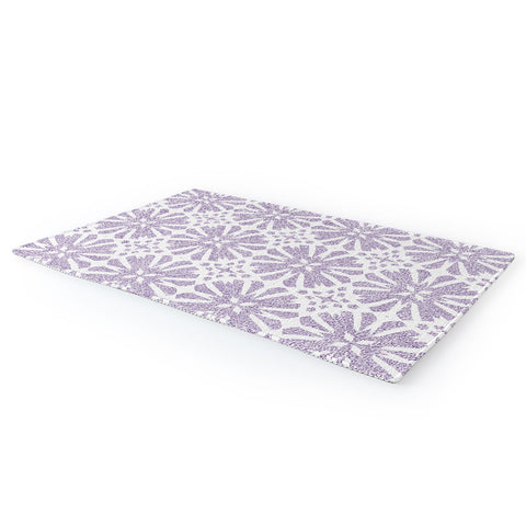 Patricia Velvet Circle Mandala Lilac Area Rug