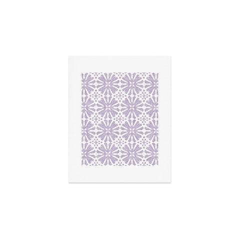 Patricia Velvet Circle Mandala Lilac Art Print