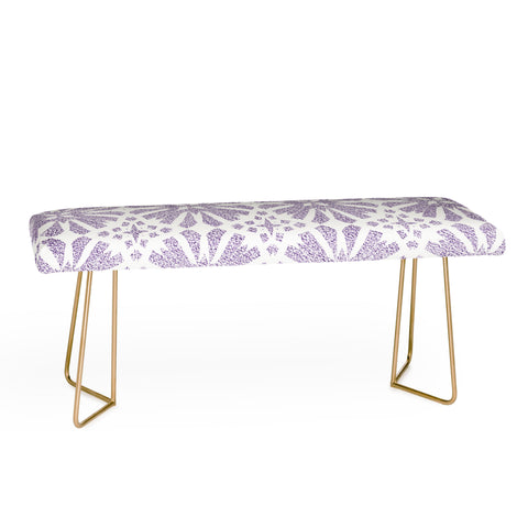 Patricia Velvet Circle Mandala Lilac Bench