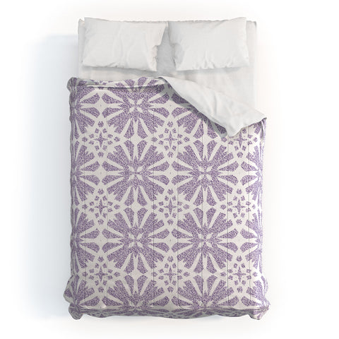 Patricia Velvet Circle Mandala Lilac Comforter