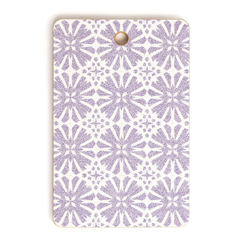 Patricia Velvet Circle Mandala Lilac Cutting Board Rectangle