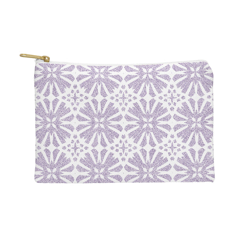Patricia Velvet Circle Mandala Lilac Pouch