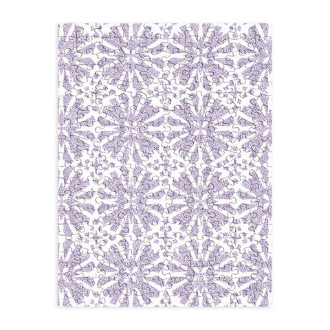 Patricia Velvet Circle Mandala Lilac Puzzle