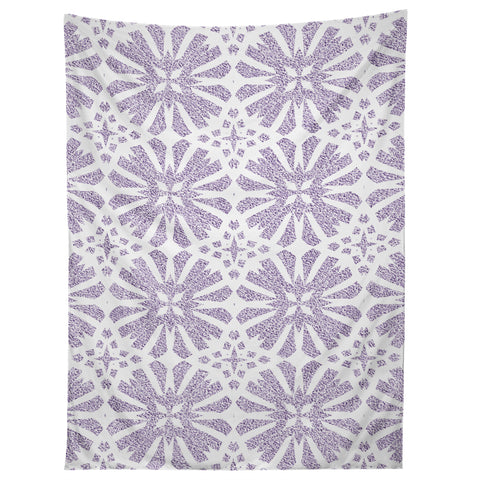 Patricia Velvet Circle Mandala Lilac Tapestry