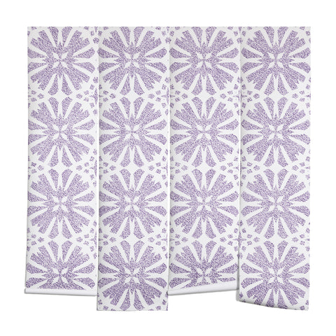 Patricia Velvet Circle Mandala Lilac Wall Mural