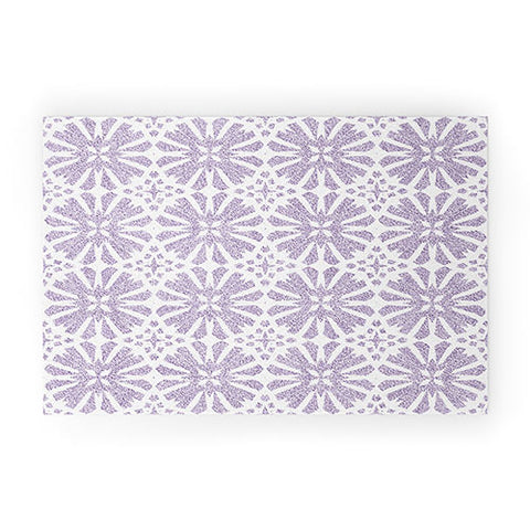 Patricia Velvet Circle Mandala Lilac Welcome Mat