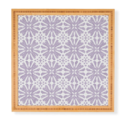 Patricia Velvet Circle Mandala Lilac Framed Wall Art