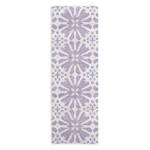 Patricia Velvet Circle Mandala Lilac Yoga Towel