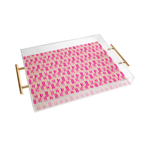 Pattern State Arrow Candy Acrylic Tray