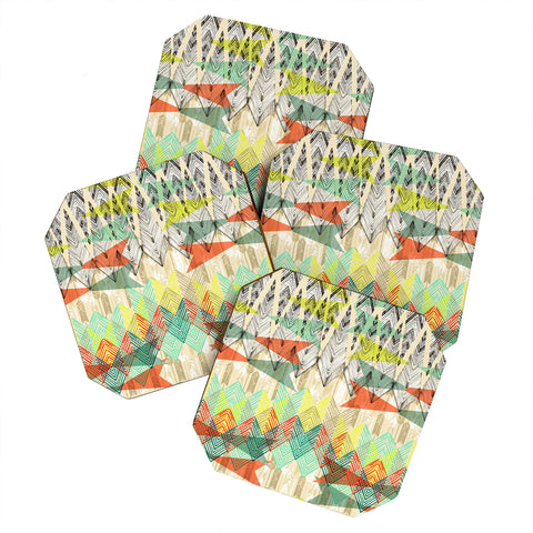 Pattern State Arrow Dawn Coaster Set