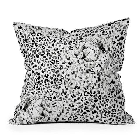 Pattern State Cheetah Sketch Outdoor Throw Pillow