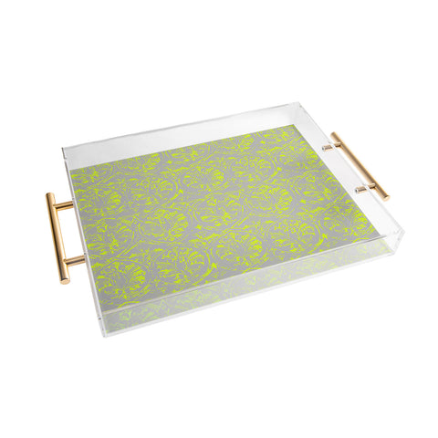Pattern State Deer Damask Pop Acrylic Tray